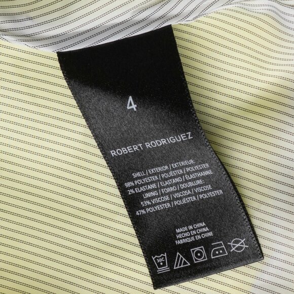 Robert Rodriguez Neon Yellow Harper Blazer Women Size 4 NWOT - Picture 12 of 12